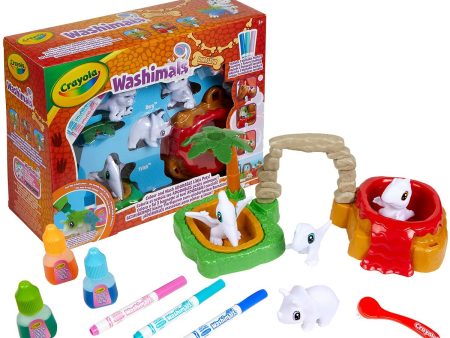 Playset Washimals Dinos Set Jurásico Crayola Washimals Dinosaurs Craft Game Sale