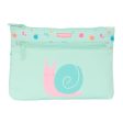 School Case Safta Caracol Snail Turquoise 23 x 16 x 3 cm Discount