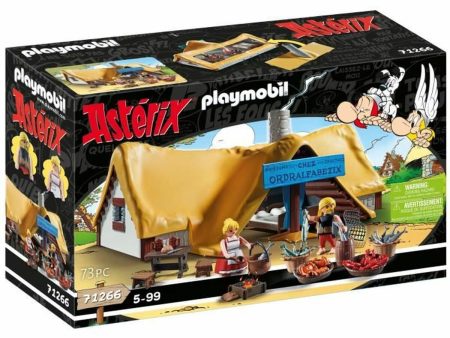 Playset Playmobil Astérix: Ordralfabetix Hut 71266 73 Pieces For Sale