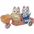 Playset Sylvanian Families Husky siblings and their tandem on Sale