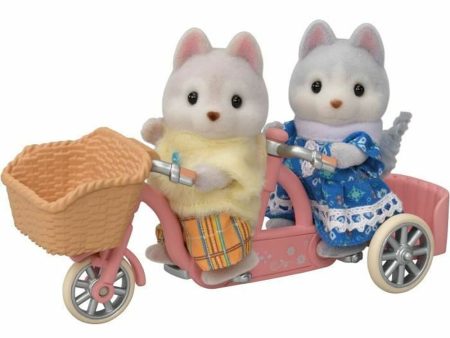 Playset Sylvanian Families Husky siblings and their tandem on Sale