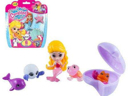 Set of Bath time Animals BL. CORALITOS-SIRENA Y ANIMALITOS PACK 6,17.8X15X3.8 BIZAK Bizak 3507580 (6 pcs) (6 Units) For Discount