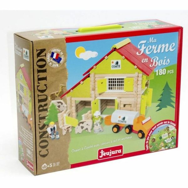 Playset Jeujura My Wooden Farm 180 Pieces Online