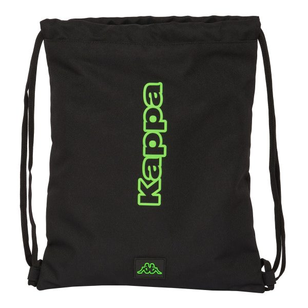 Backpack with Strings Kappa Black Black 35 x 40 x 1 cm For Discount