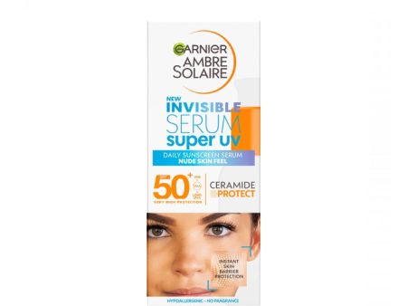 Garnier - Ambre Solaire - New Invisible Serum Super UV - Daily Sunscreen Serum Lightweight Skin Feel - SPF 50+ Discount