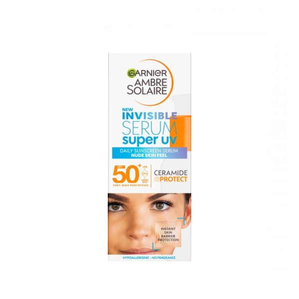 Garnier - Ambre Solaire - New Invisible Serum Super UV - Daily Sunscreen Serum Lightweight Skin Feel - SPF 50+ Discount