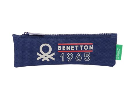 School Case Benetton Varsity Grey Navy Blue 20 x 6 x 1 cm Online