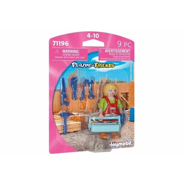 Playset Playmobil 71196 Playmo-Friends Technician 9 Pieces For Discount