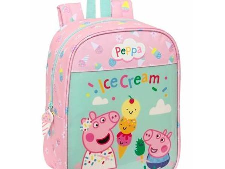 School Bag Peppa Pig Ice cream Pink 22 x 27 x 10 cm on Sale