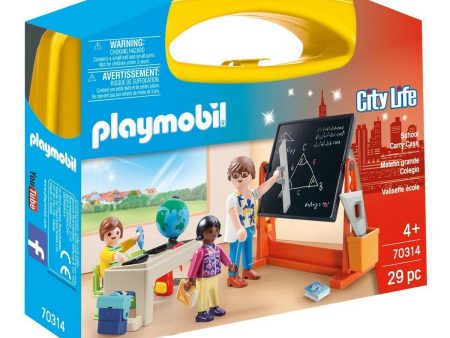 Playset City Life School Carry Case Playmobil 70314 (29 pcs) Online Sale