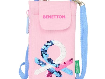 Purse Benetton Pink Mobile Bag Pink Sale