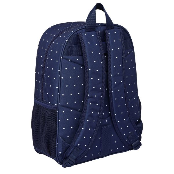 School Bag Safta Paris Pink Navy Blue 33 x 42 x 14 cm Discount